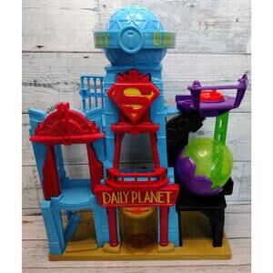 Imaginext Fisher-Price DC Super Friends Super Hero Flight City Daily Planet!